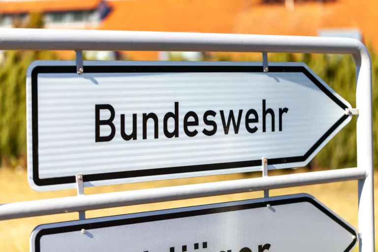 German,Bundeswehr,Sign,Near,A,Barrack
