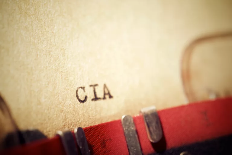 Cia,Word,Written,With,A,Typewriter