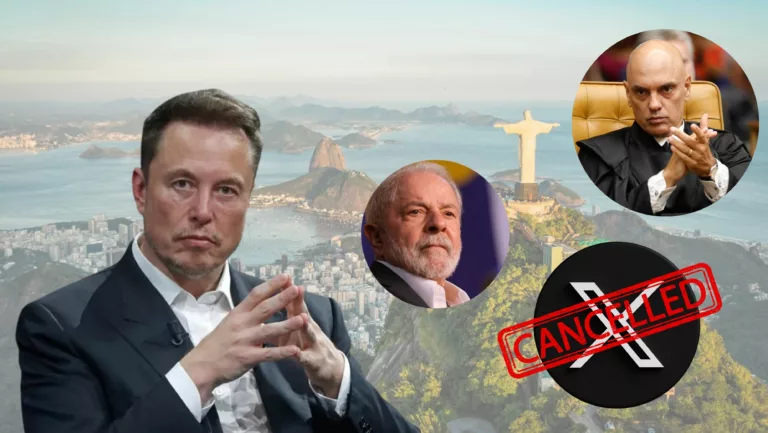 Elon Musk, Lula und de Moraes(Symbolbild)