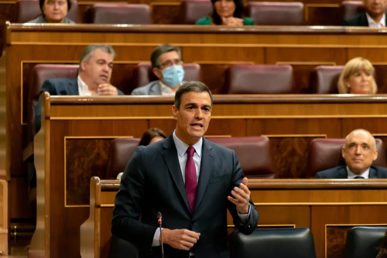 Spanischer Ministerpräsident Pedro Sánchez im Kongress