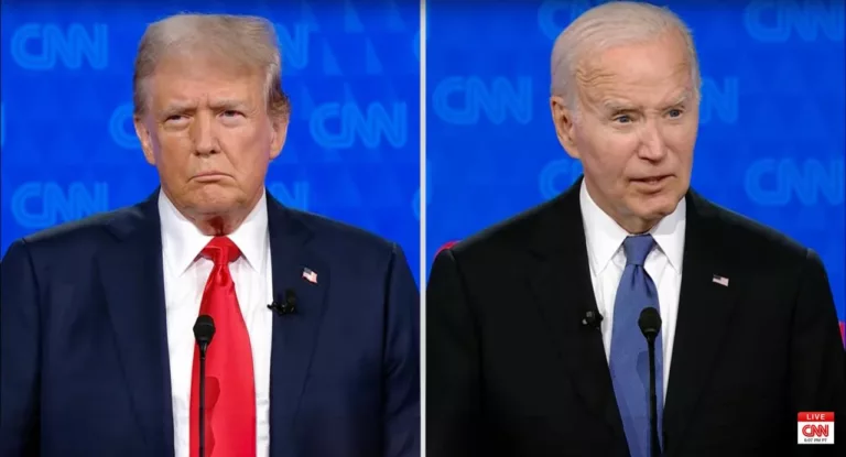 Präsidentschaftsdebatte Trump vs