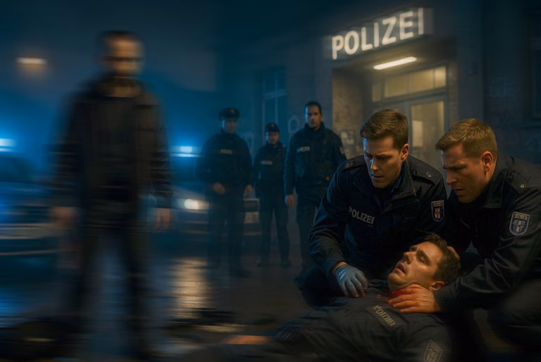 Messerangriff auf Polizisten