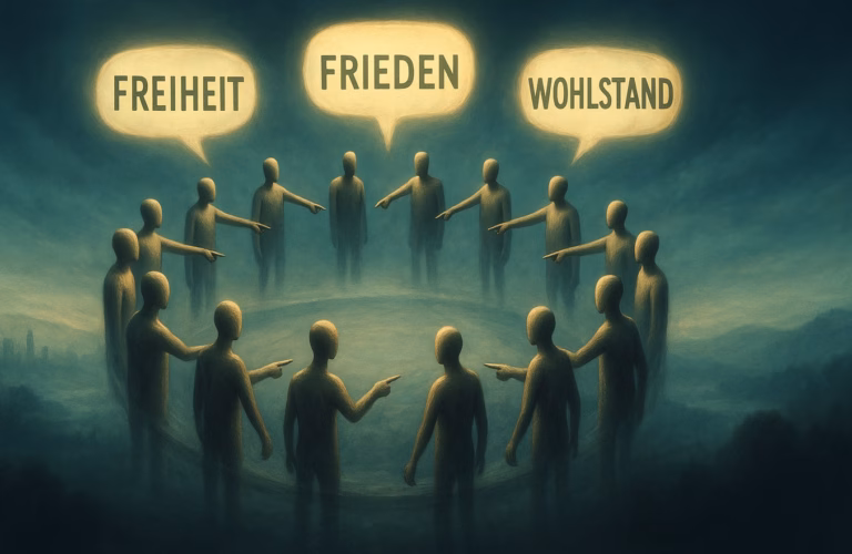 Ein Tanz der Marionetten über der Realität