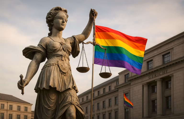 Die neue Göttin der Justiz: bunt statt blind